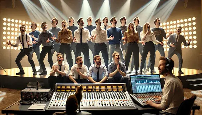 Сотрудники «Радио Шансон» споют а капелла на Церемонии «Шансон года 2025»